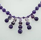 Handmade amethyst necklace