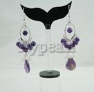 Handmade amethyst earring