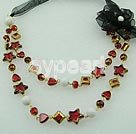 Handmade manmade crystal necklace