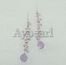 Handmade Austria crystal pearl earrings