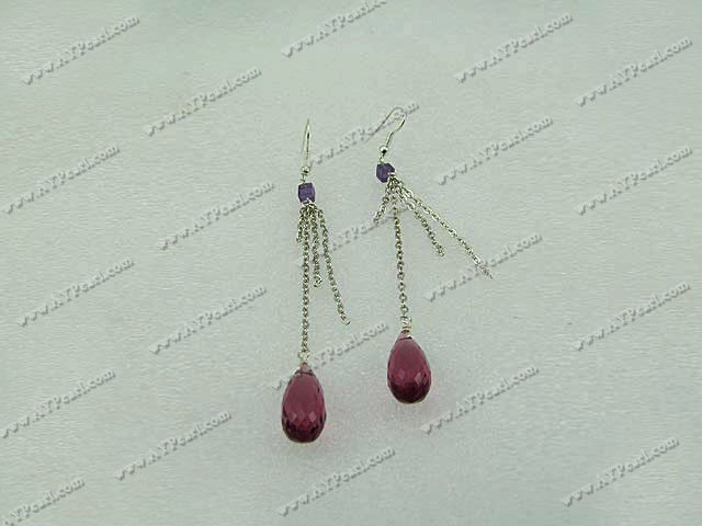 Handmade crystal earrings