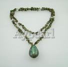 glitter stone pendant necklace under $ 20