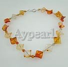 Brasilien Agate Choker halskæde