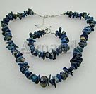 Handmade lapis lazuli set