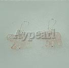 Handmade rose quartz earrings