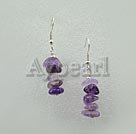 Handmade amethyst earrings