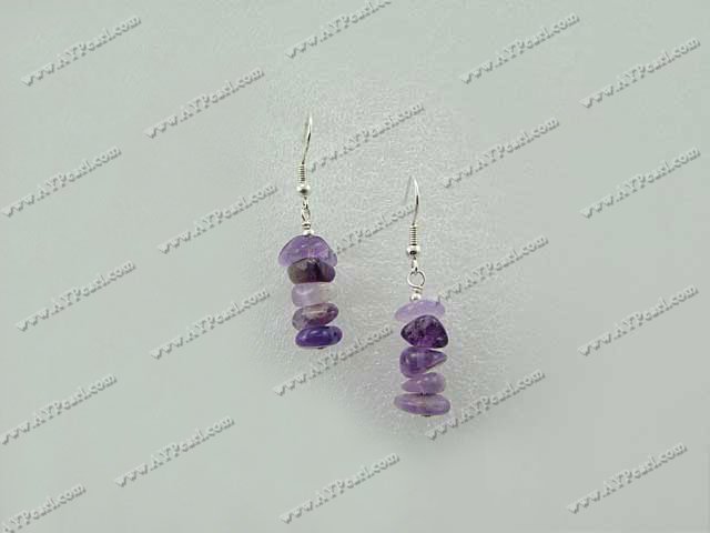 Handmade amethyst earrings