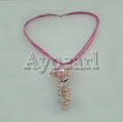Discount pearl and rose quartz necklace