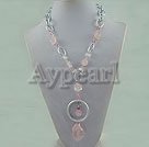 Handmade crystal necklace