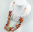 multi strand agate necklace under $ 30