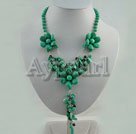 Discount turquoise and garnet necklace