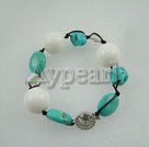 turquesa e pulseira shell Mar Branco
