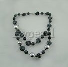 Handmade snow stone necklace