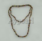 Handmade dyed pearl necklace