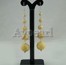 Handmade golden color earrings