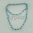Handmade dyed pearl necklace