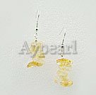 Handmade citrine earrings