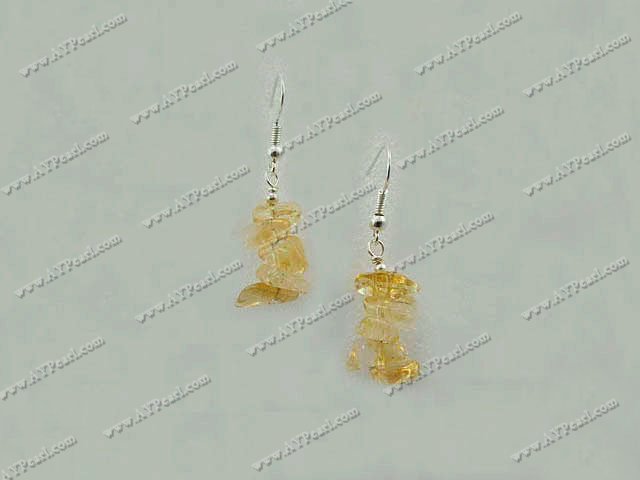 Handmade citrine earrings