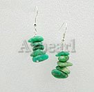Pendientes de gema verde