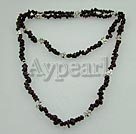 Handmade garnet necklace
