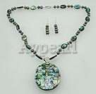 pearl and abalone shell necklace under $18