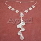 Handmade rose quartz necklace