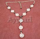 Handmade rose quartz garnet necklace