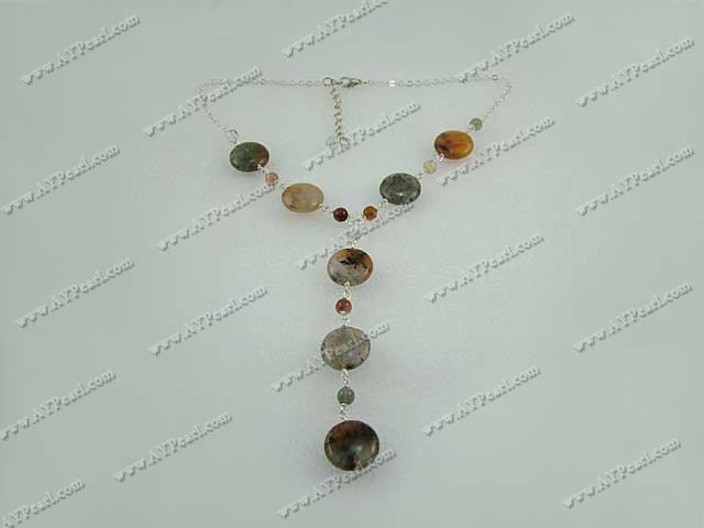 Handmade crystal necklace
