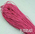 Cotton Wax Cord,fuchsia, 1mm/strand, about 540m/bundle ,sold by each.