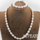 9-10mm white pearl sets