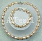 10-11mm pink pearl sets
