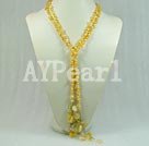 parel en citrien ketting