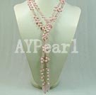 Discount pearl and rose quartz necklace