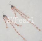 cherry quartz dangle earrings under $ 5