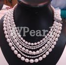 Pink Pearl bridal necklace