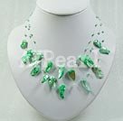 dyed pearl shell necklace under $ 5