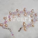 pearl and austrian crystal bracenet under $ 15