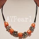 Handmade coral necklace