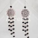 man-made crystal earring