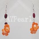 Discount coral and garnet earrings