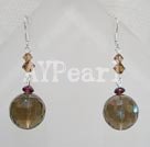 smoky quartz ball earrings under $ 5