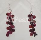 garnet cluster earrings under $ 3