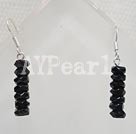black crystal dangle earrings under $2