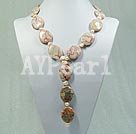 pearl and gemstone necklace under $ 15