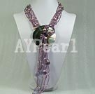 Discount fashion pearl crystal necklace