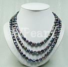 8-9mm dyed pearl necklace Under $ 10