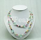 7-8mm multi color pearl crystal necklace under $14