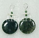biwa pearl and gemstone earrings