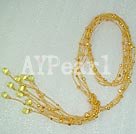 fashion pearl crystal necklace under $ 15