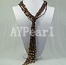 pearl and glass beads necklace under $ 10